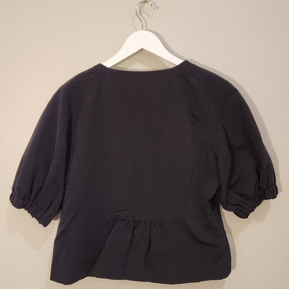 Nine West Black puff sleeve cropped blazer - Picture 2 of 4